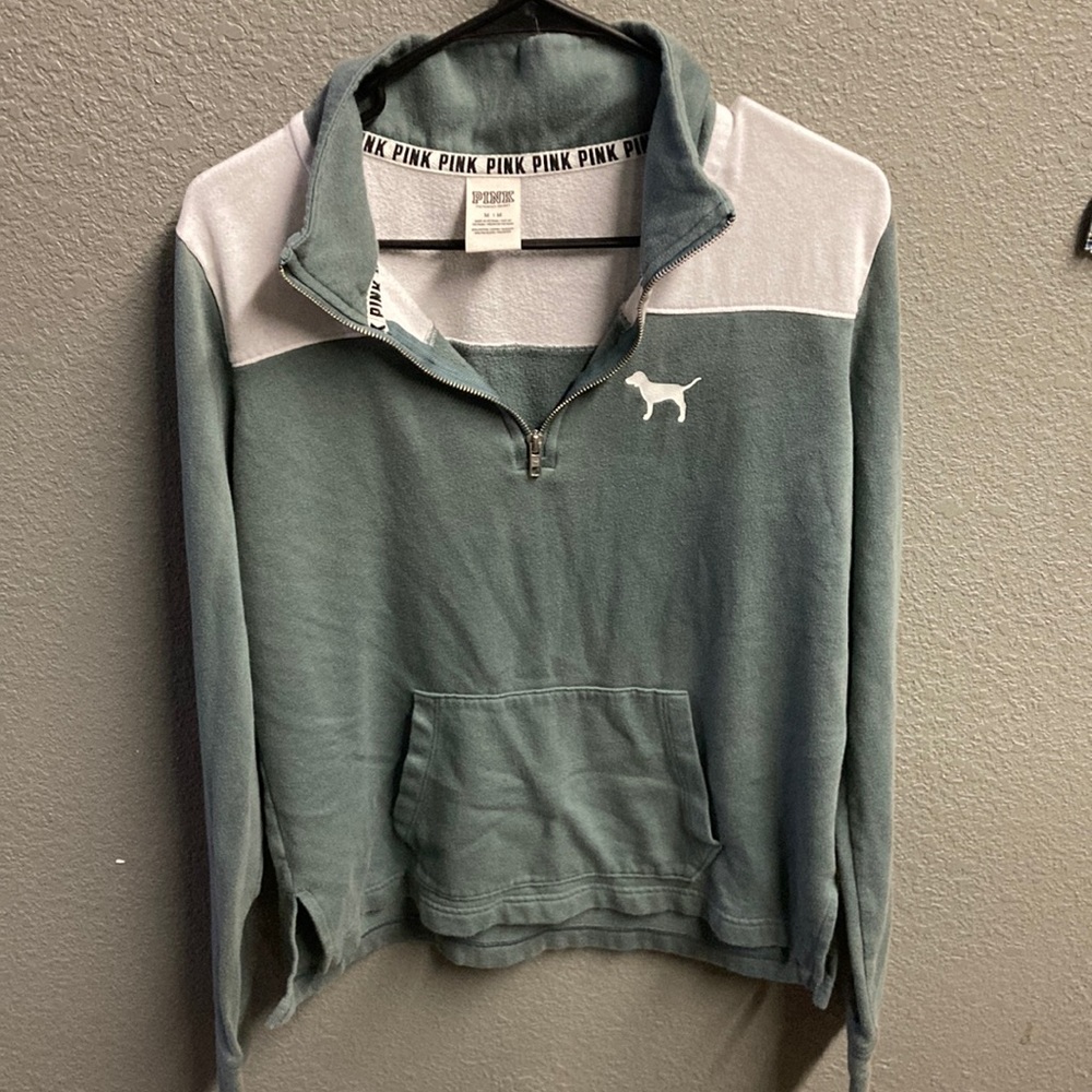 Victoria’s Secret PINK pullover, Size Medium, Blue and white, great condition